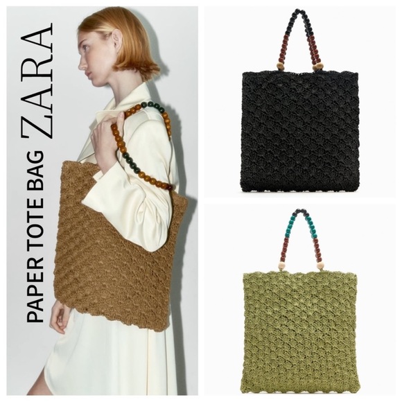 WOVEN PAPER TOTE BAG - Picture 12 of 12